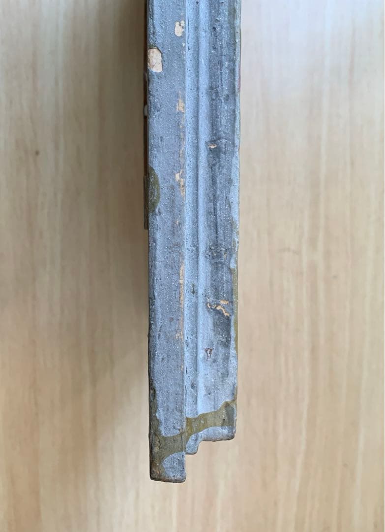 【希少.期間限定出品】額縁　グレー　木製フレーム　アンティーク