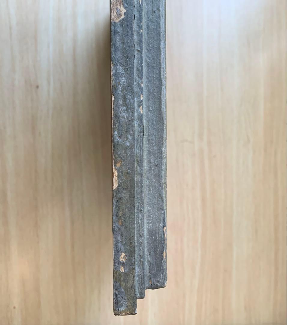 【希少.期間限定出品】額縁　グレー　木製フレーム　アンティーク