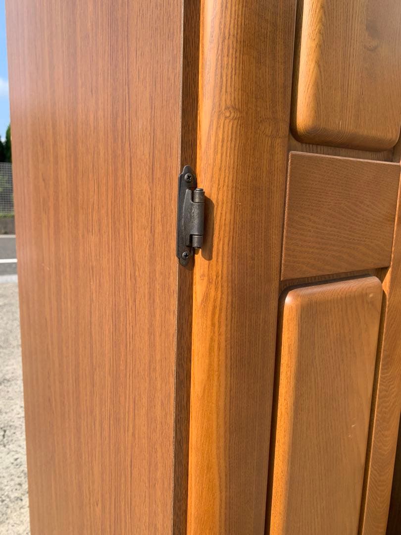 ナチュラルウッド　ワードローブ　鏡付き　(滋賀県内のみ)