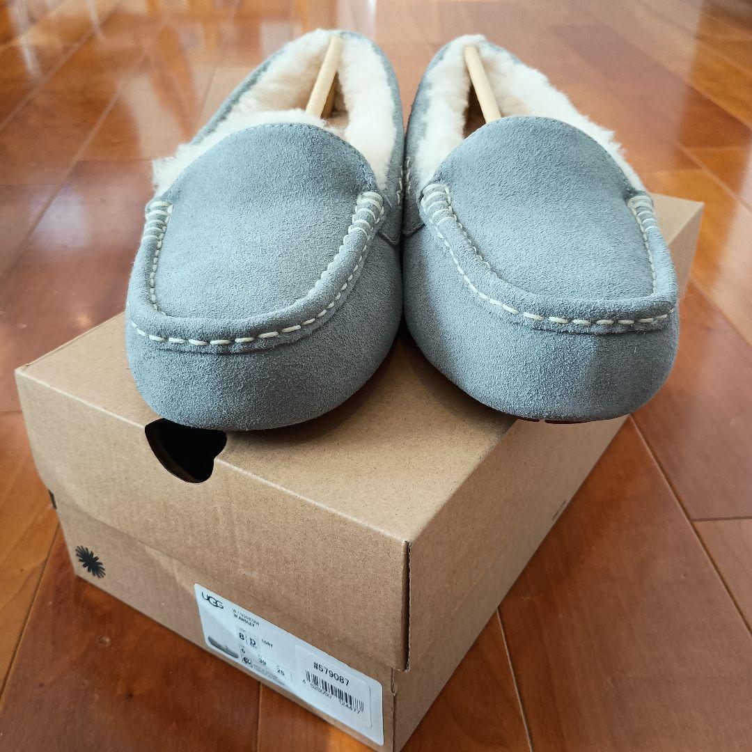 専用　UGG Ansley グレー　LGRY モカシン スリッポン 8D