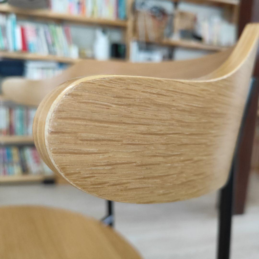 関家具 KAPELL カペルⅡ　板座 2脚セット　アイアン　ダイニングチェア