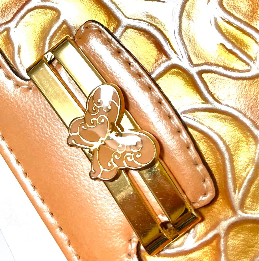 【新品未使用】ANNA SUI 財布 ドルチェ ステンド ピンク がま口 薔薇