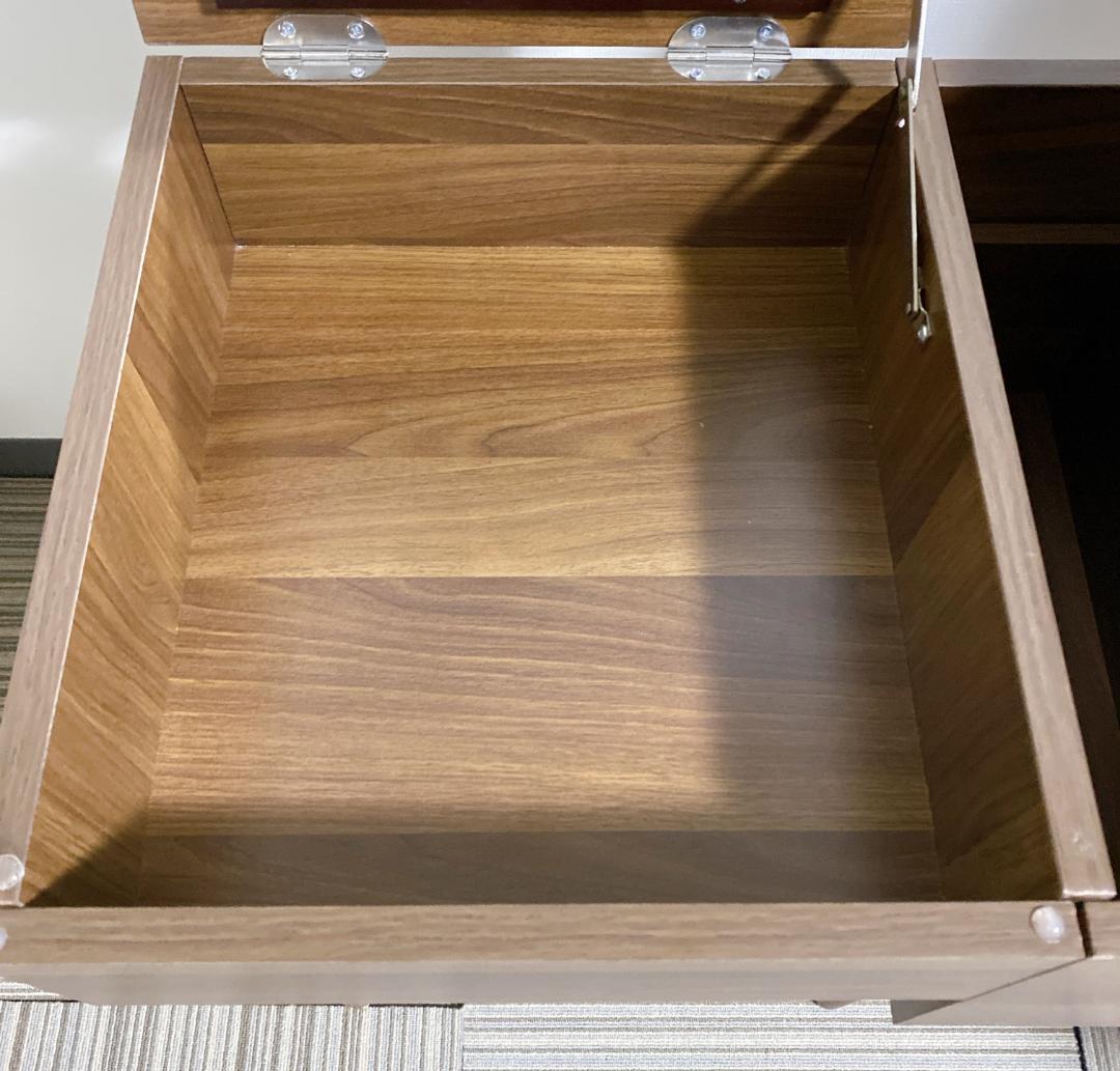 コンパクトドレッサー スツール付 鏡一面 シンプル モダン ダークブラウン