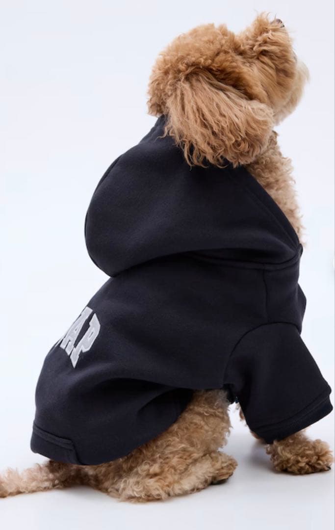 3点セットGAP ロゴ 犬 服パーカー 新品 XLサイズ ブラックグレーネイビー