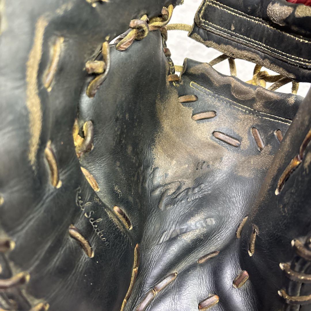 ミズノプロ 硬式用ファーストミット　一般用　左投げ　ブラック　旧ロゴ