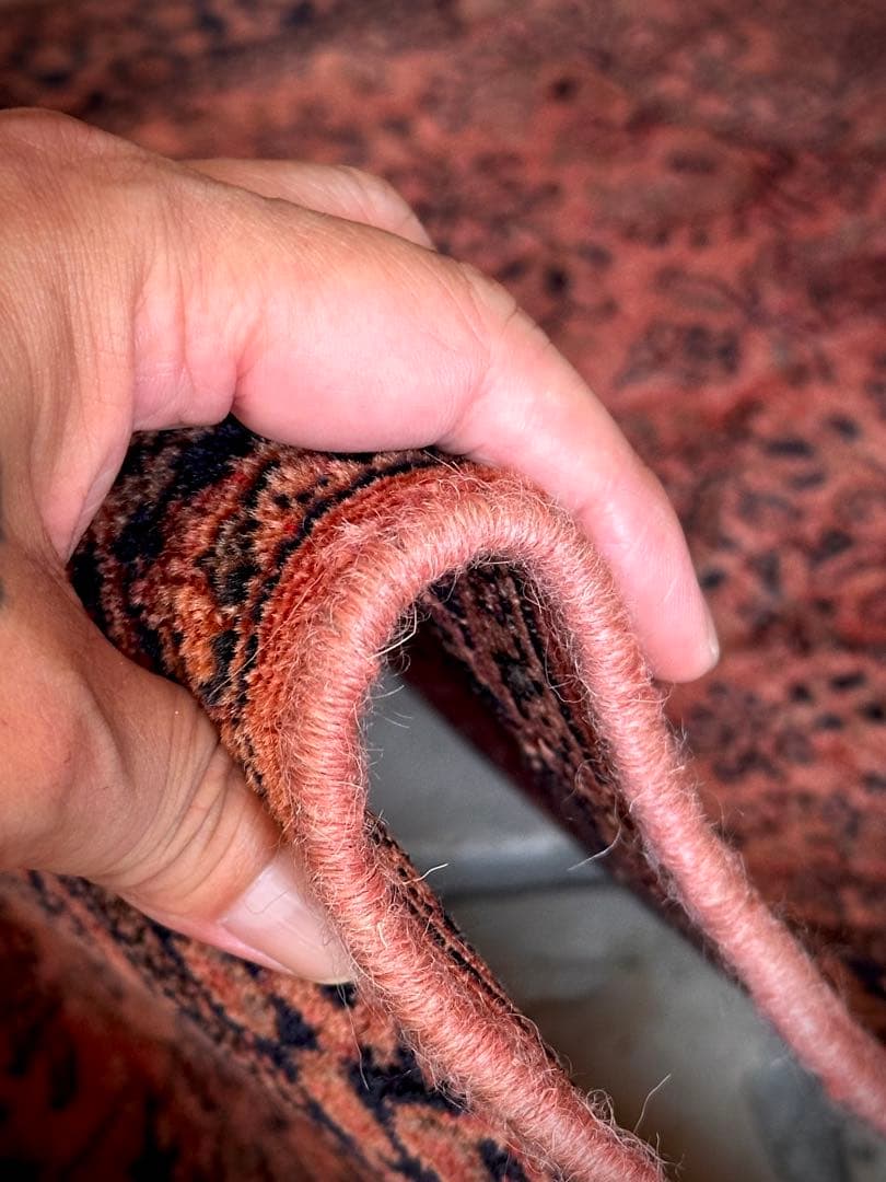 トライバルラグ　ヴィンテージラグ　ペルシャ絨毯　オーバーダイ　プリミティブアート