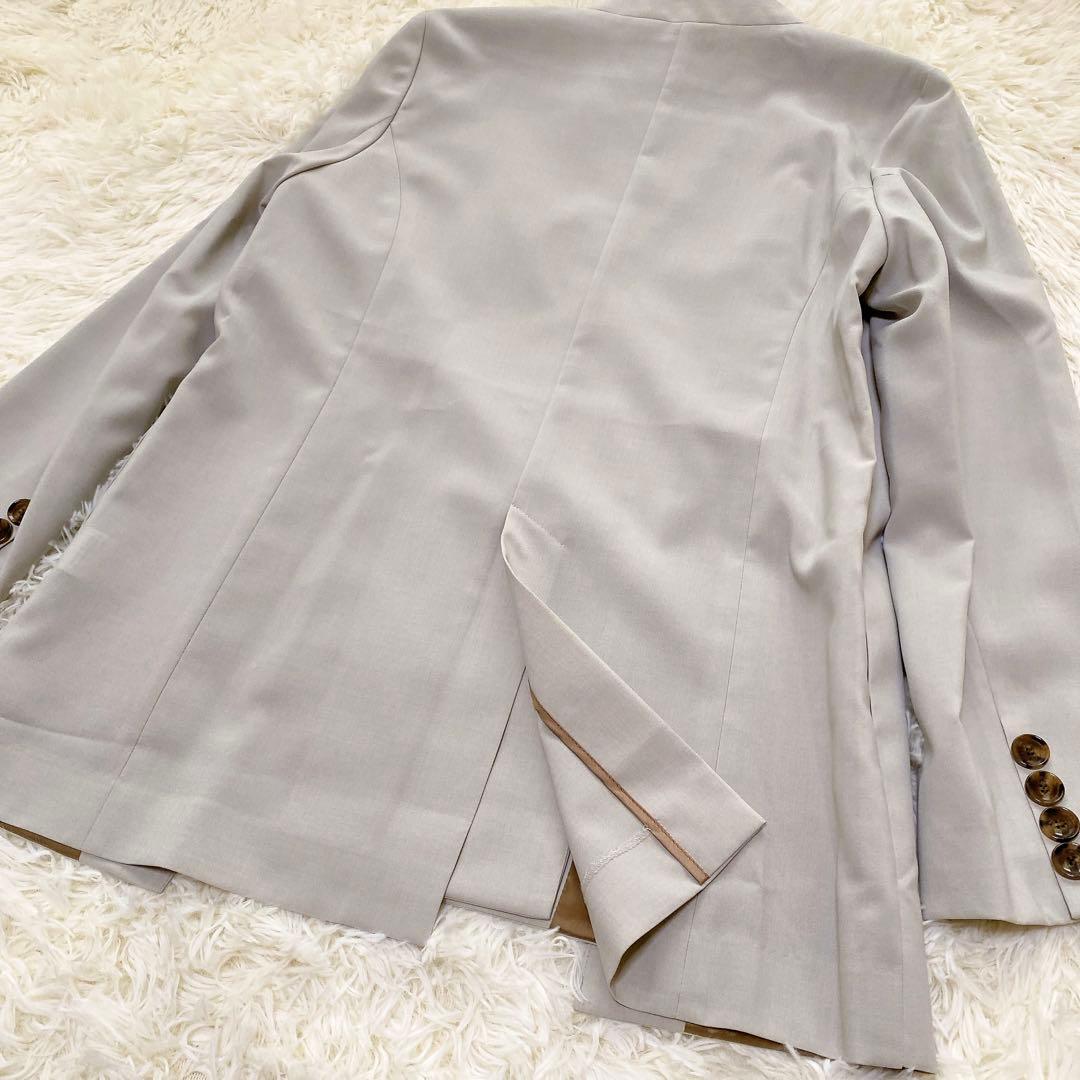 FENNEL ヤマダヤ ノーカラージャケット ダブル ライトグレー 新品 9号