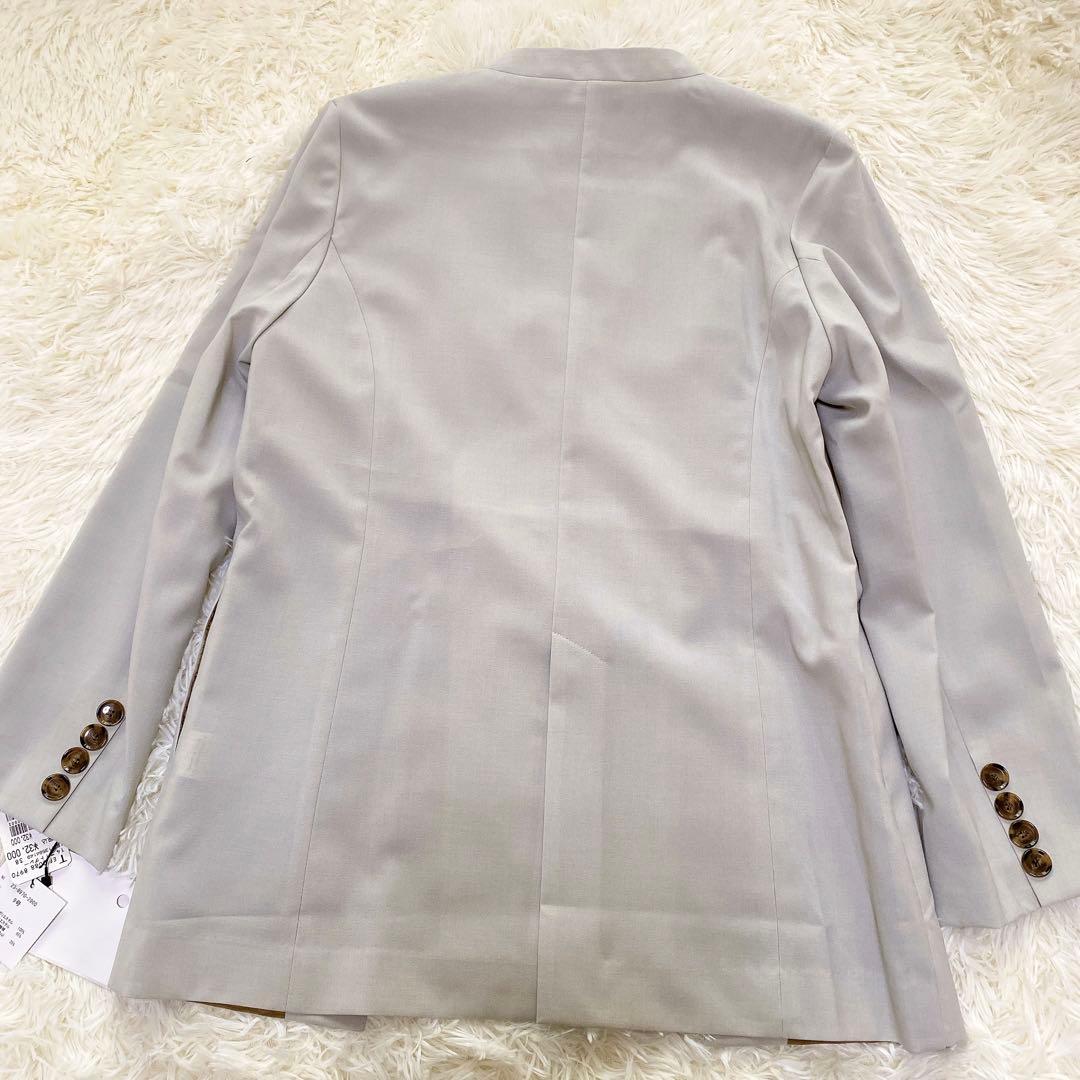 FENNEL ヤマダヤ ノーカラージャケット ダブル ライトグレー 新品 9号