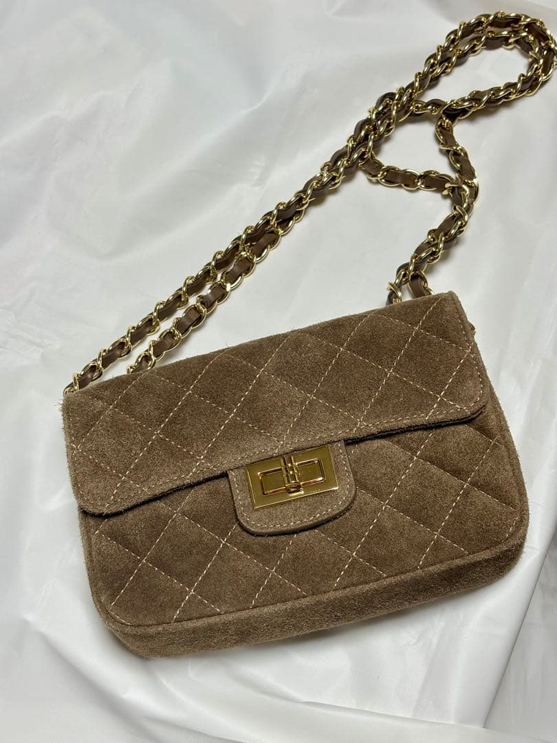 AULENTTI/オウレンティ　CHAIN バッグ ブラウン Dサイズフリー