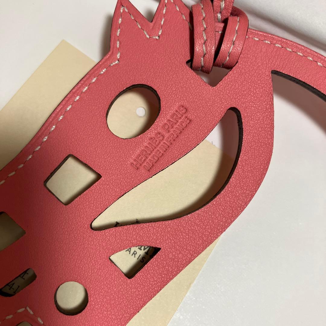 HERMESエルメスパドックシュバルローズアザレヴォースイフトバッグチャーム