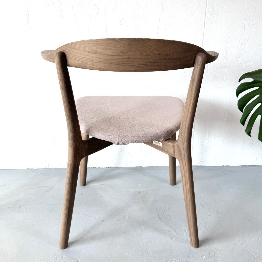 美品 ナガノインテリア DC372 チェア レッドオーク カバーリング仕様