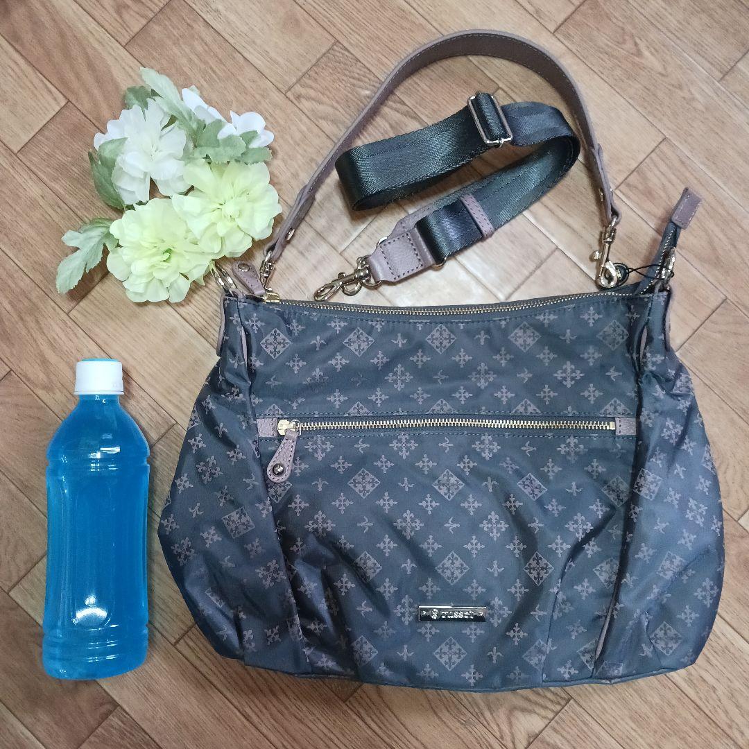 ラシット♥美品♥ショルダーバッグ♥2Way♥グレーピンク♥