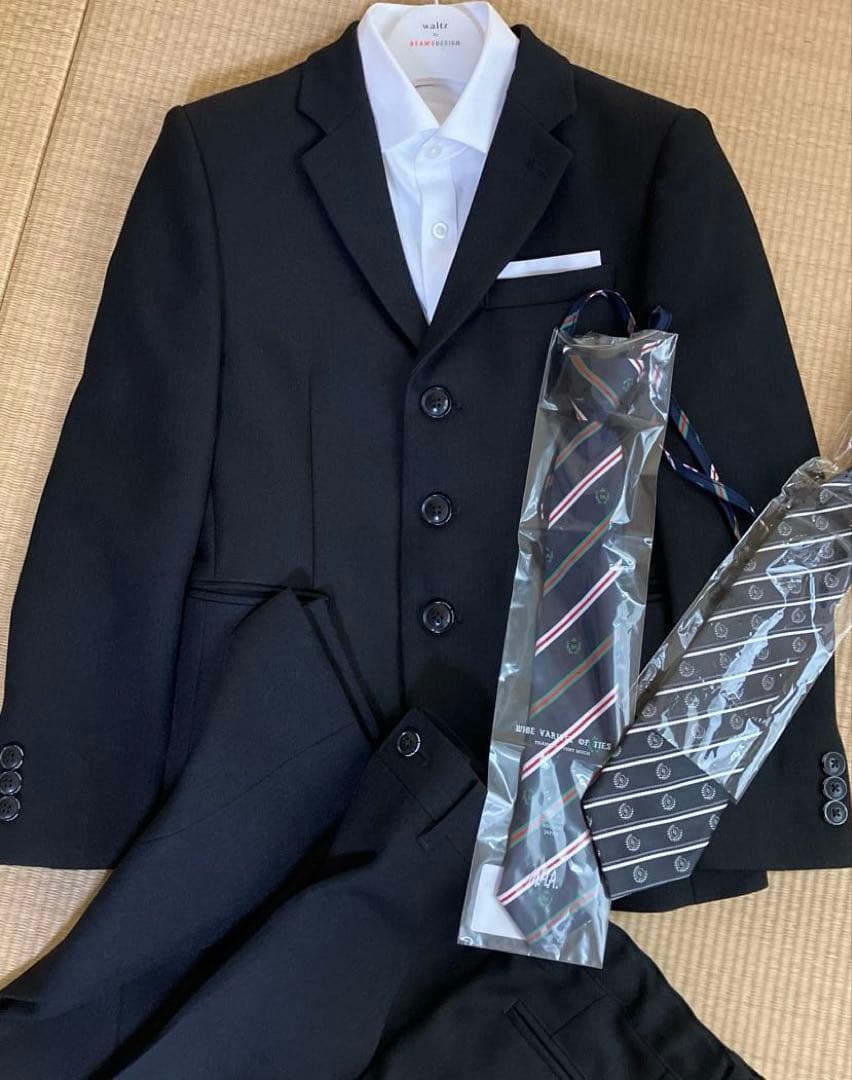 waltz by BEAMS DESIGN 男子スーツ140 黒　5点セット