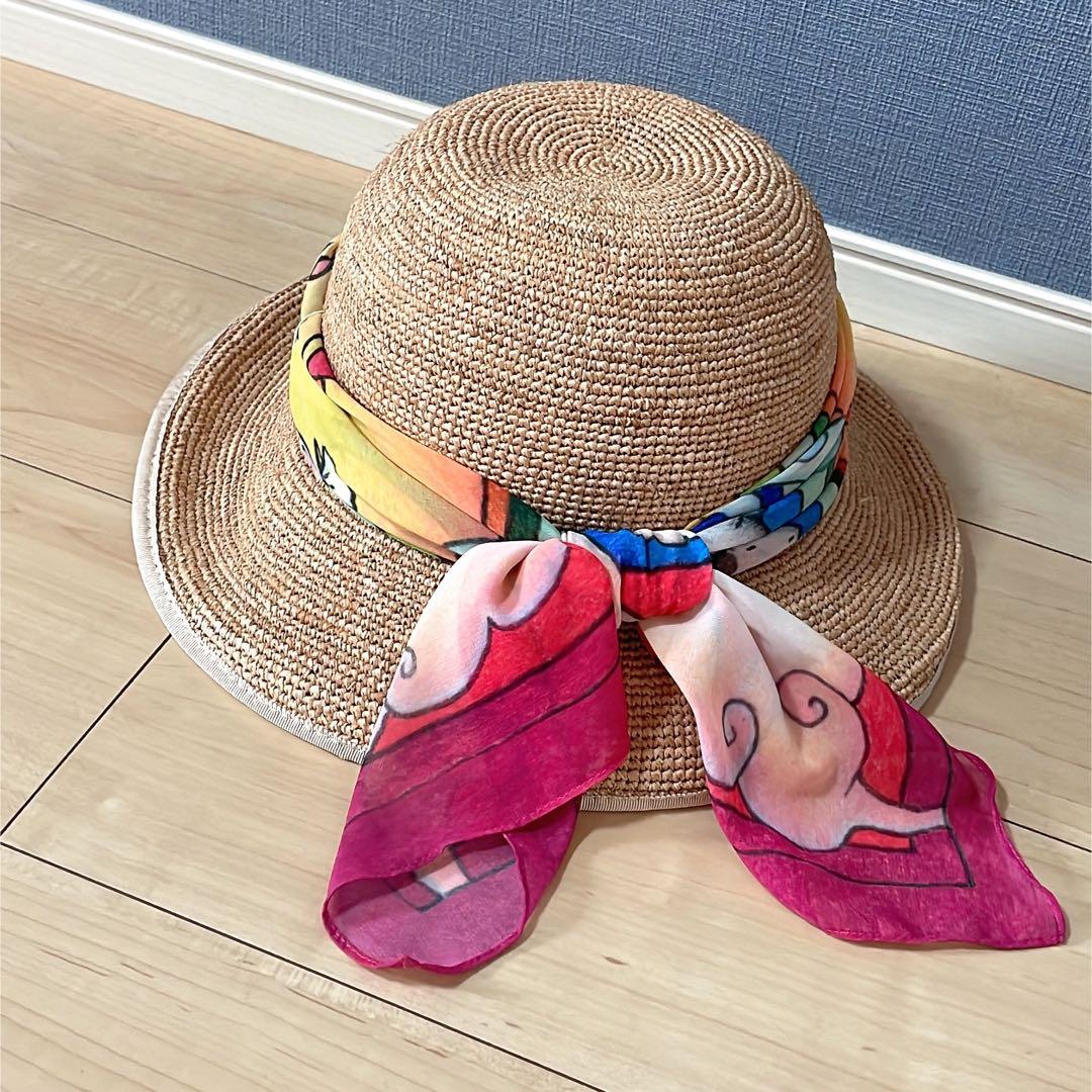 【新品未使用タグ付き】CA4LA×コジコジ コラボ ラフィアハット