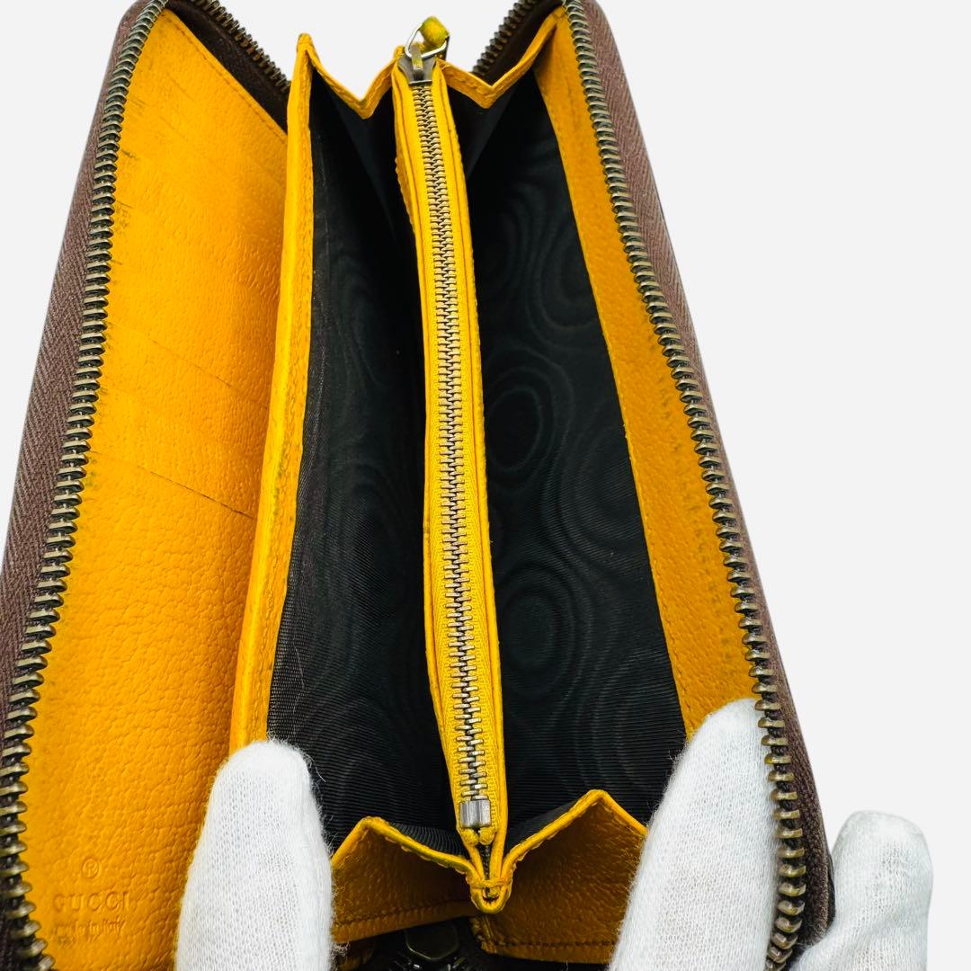 箱付きS級極美品✨GUCCI 長財布 アニマリエタイガー GGスプリーム レザー