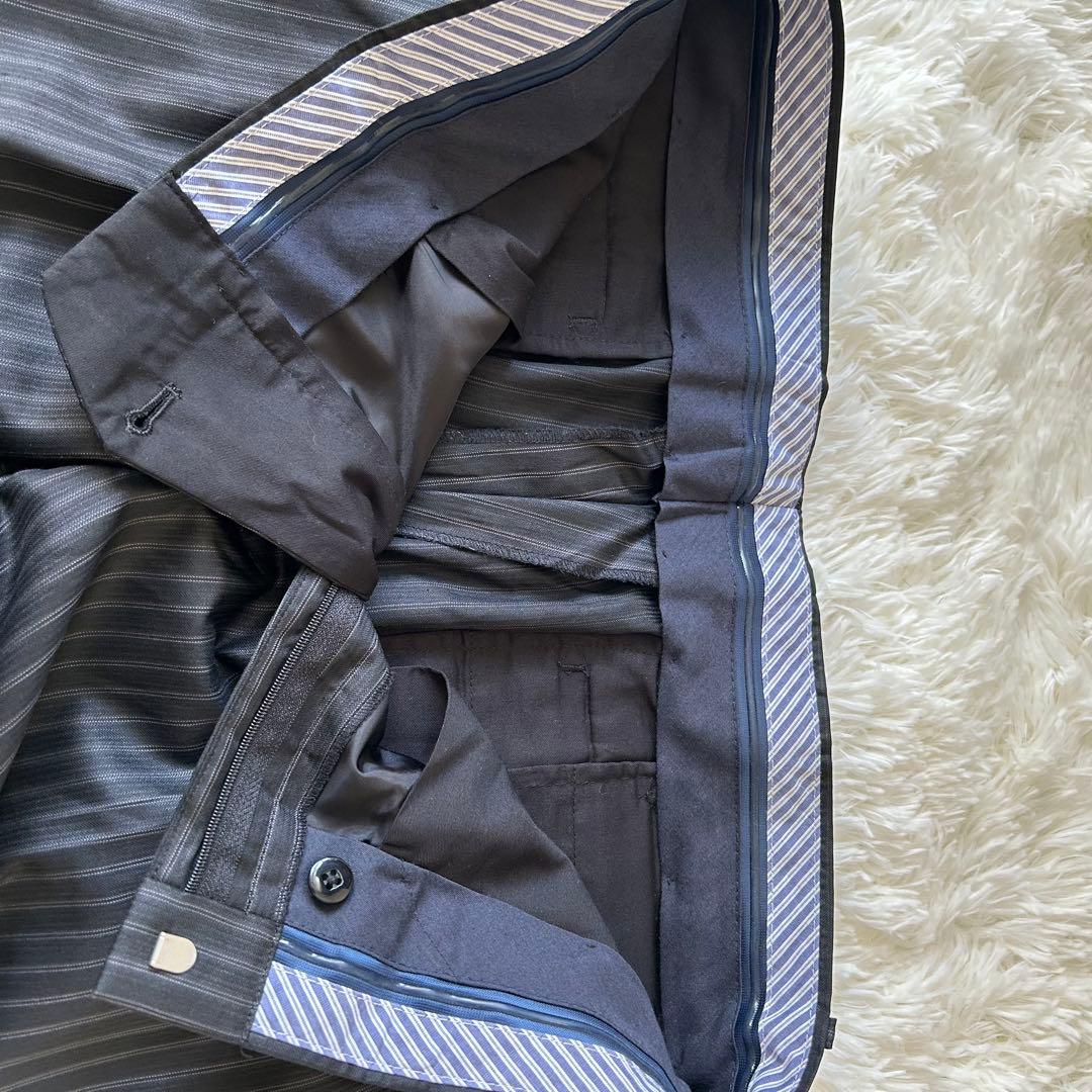 美品　MONSIEUR NICOLE セットアップ ビジネススーツ ストライプ