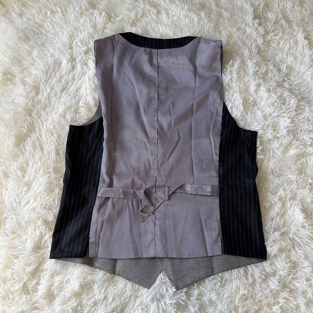 美品　MONSIEUR NICOLE セットアップ ビジネススーツ ストライプ