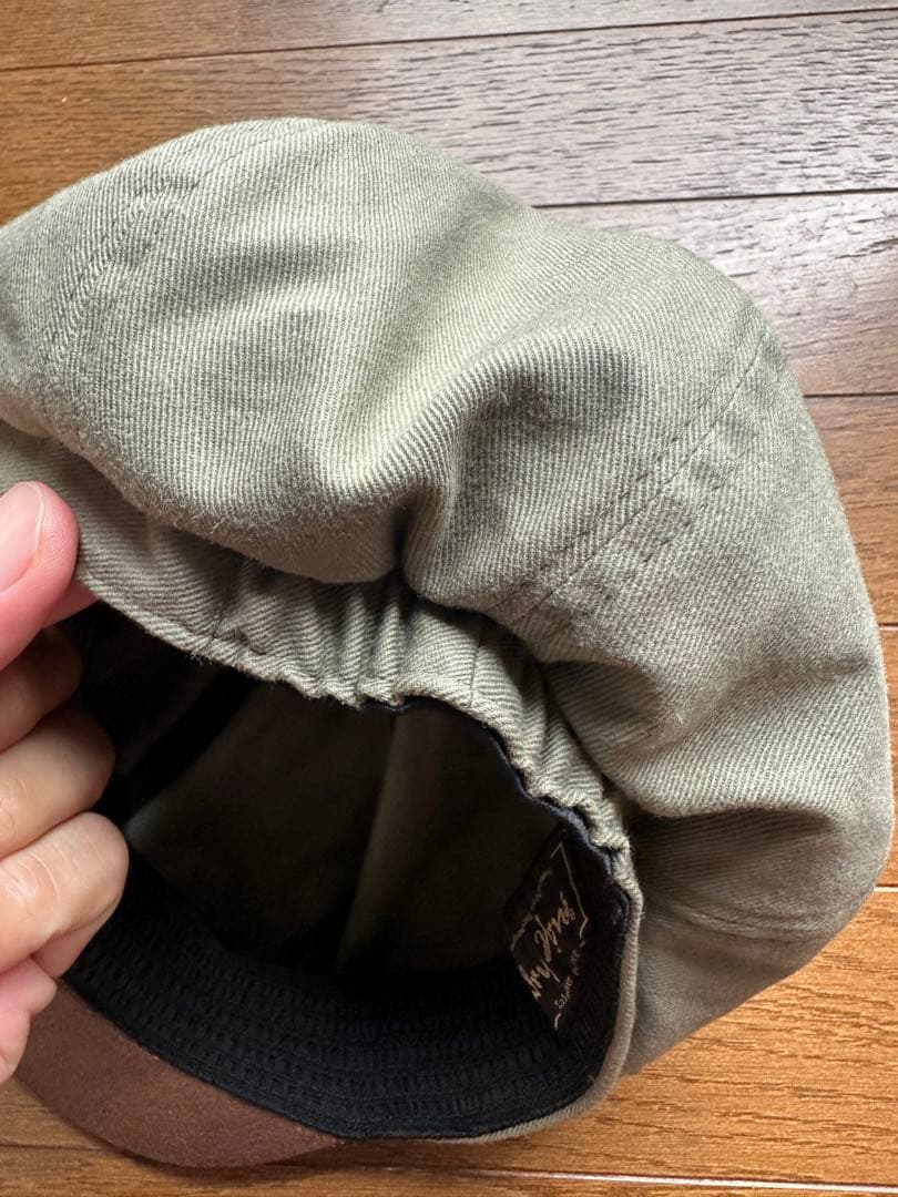 Dry Bones ジョニーキャップ キャスケット ドライボーンズ レザー切替