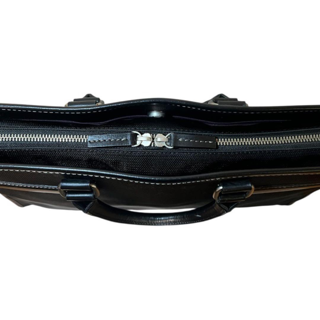 【美品】ポールスミス ジェーエルナイロン レザーコンビ　A4収納可　ブラック