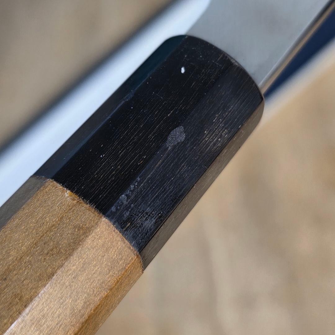 堺菊守 本焼 柳刃包丁 モリブデン 木製ハンドル