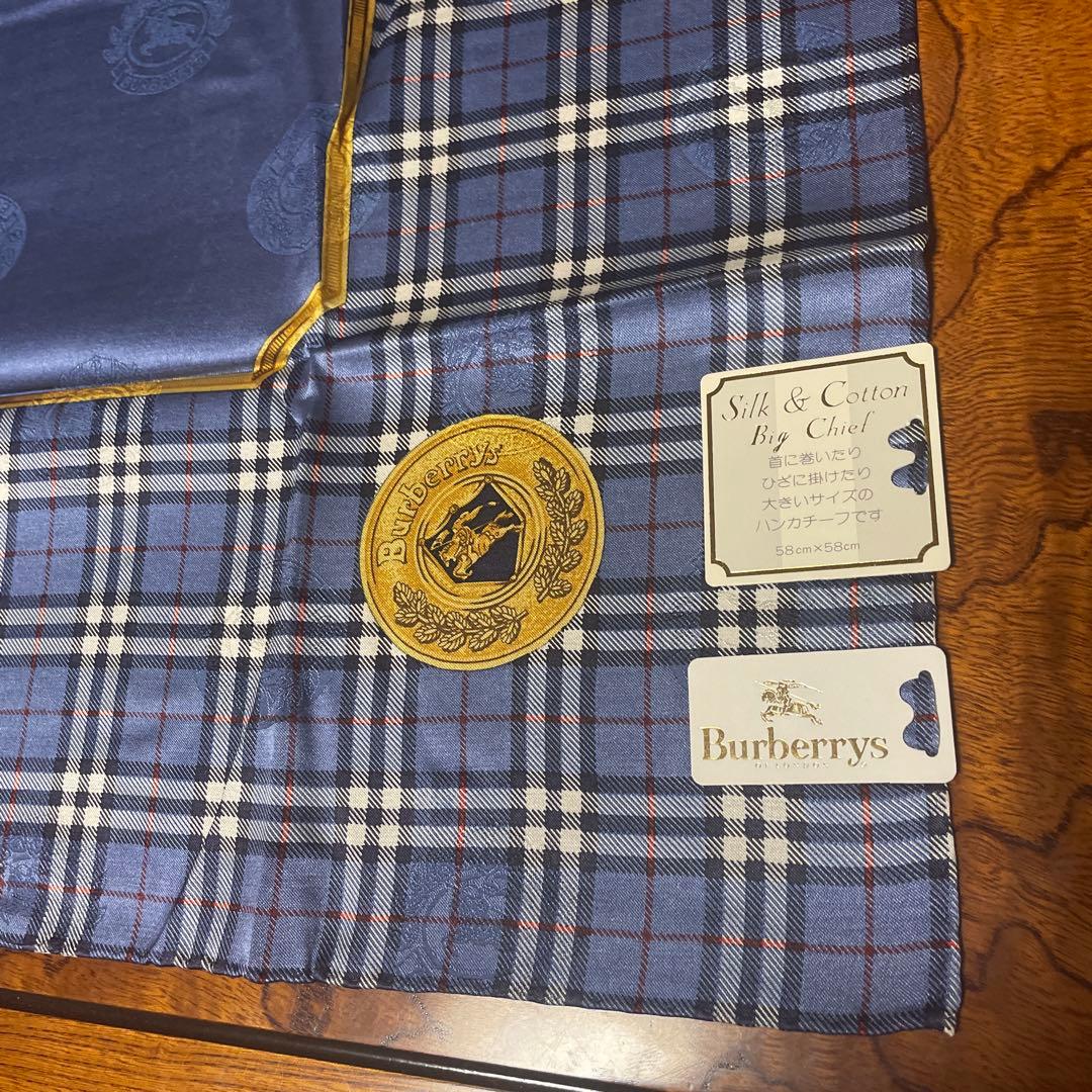 H*a様 Burberrys シルク&コットン チェック柄ハンカチーフ4枚セット