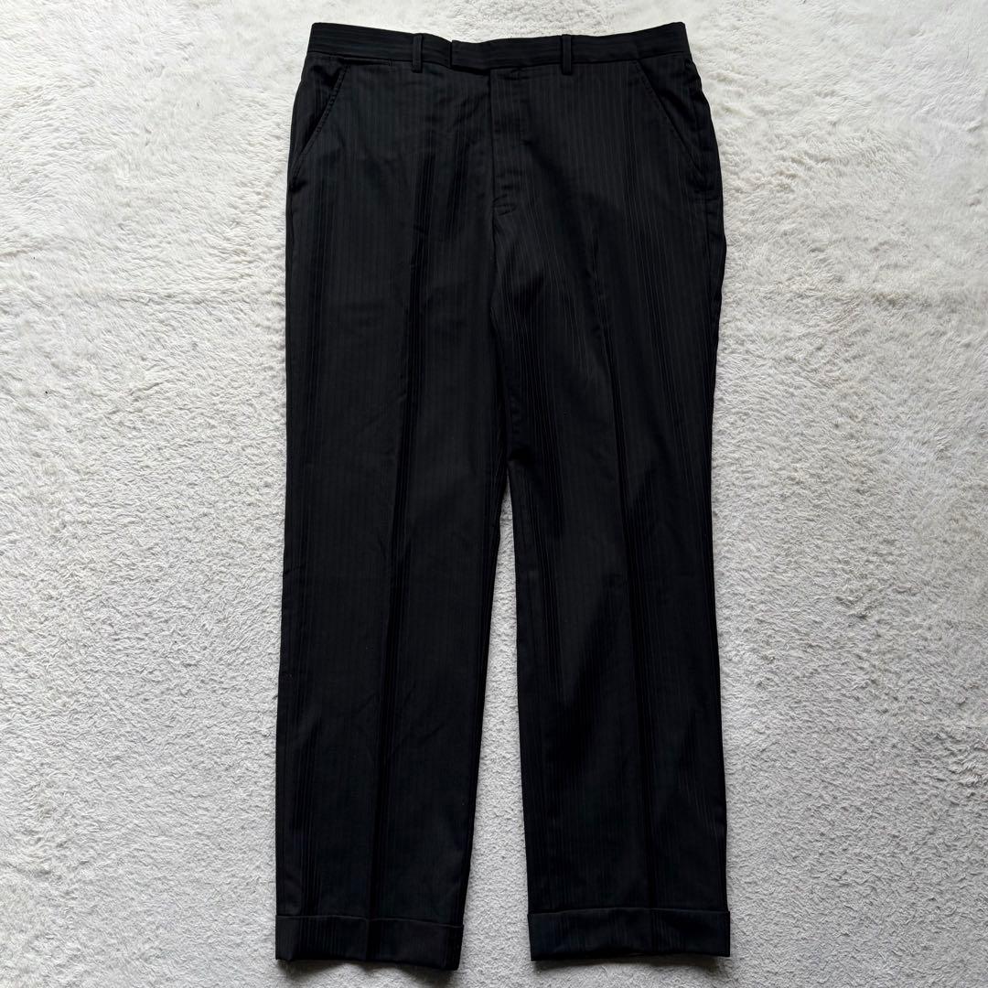 【XLサイズ】ポールスミスコレクション×ロロピアーナ スーツ 裏地総柄 ブラック