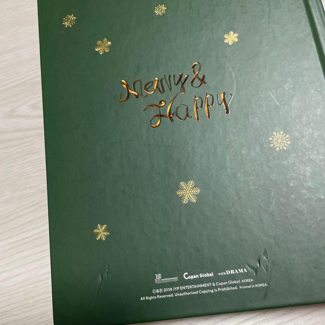 トゥワイスTWICE公式正規品モノグラフMerry&Happyトレカ、DVD付き