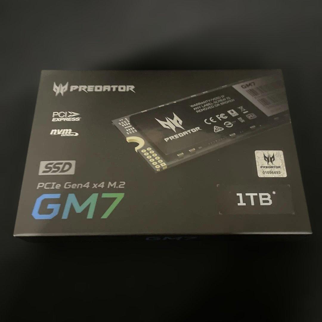 Acer Predator SSD 1TB PCIe Gen4x4 M.2 4点