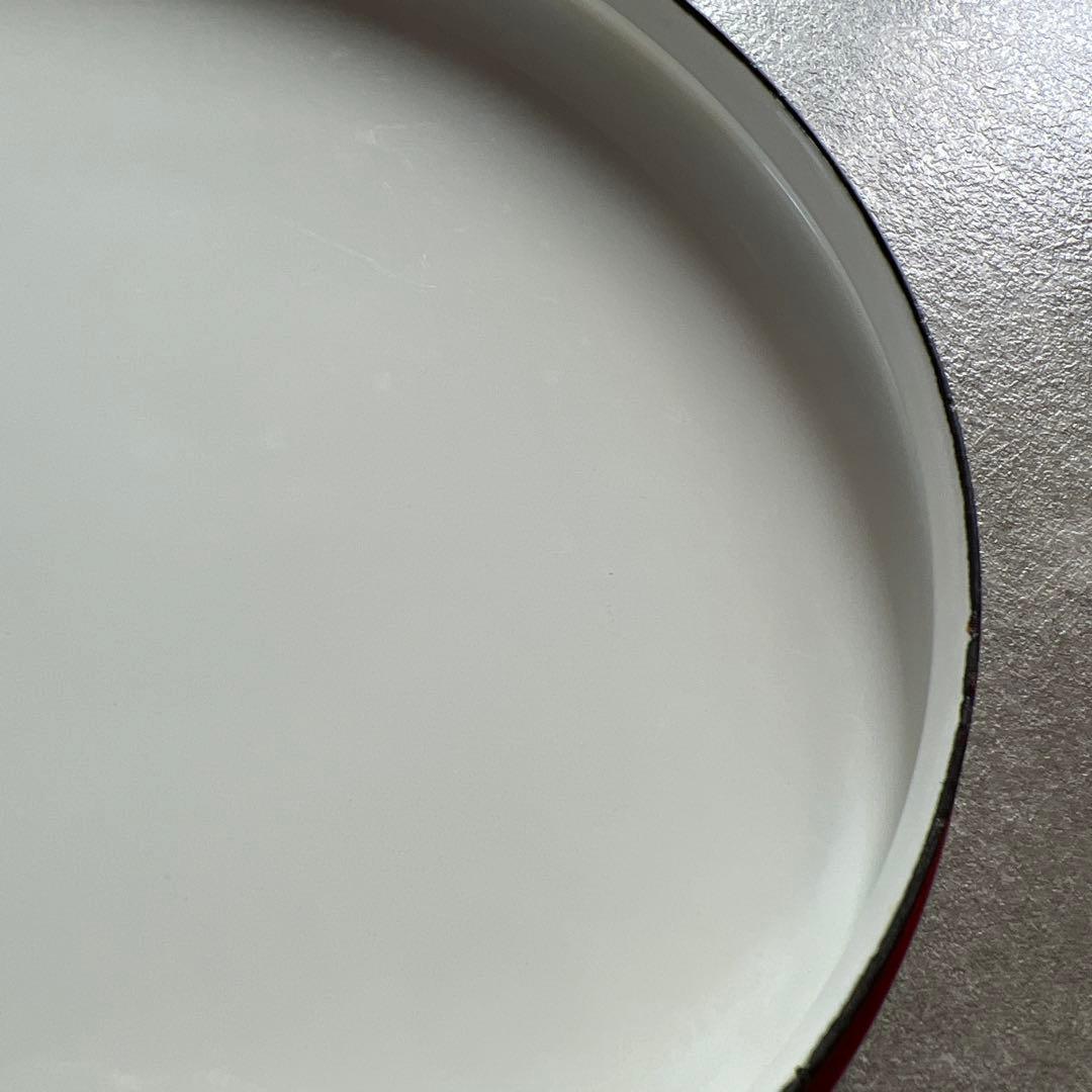 DANSK 赤 ホーロー鍋 蓋付き