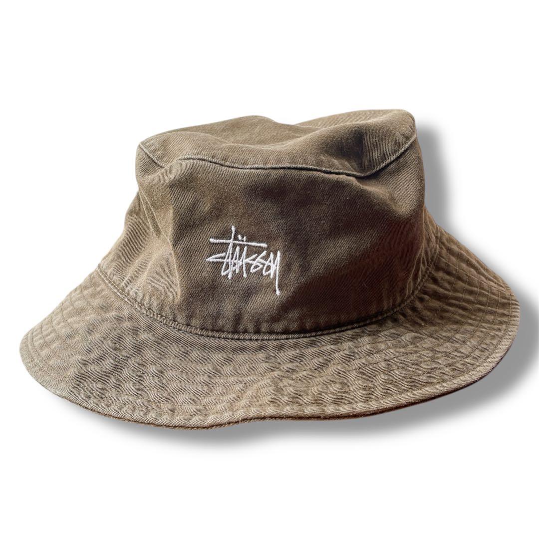 90s オールド ステューシー stussy 希少カラー カーキ バケットハット