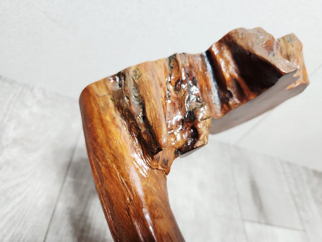 天然木 三段 飾り台 花台 和室 茶室 レトロ アンティーク