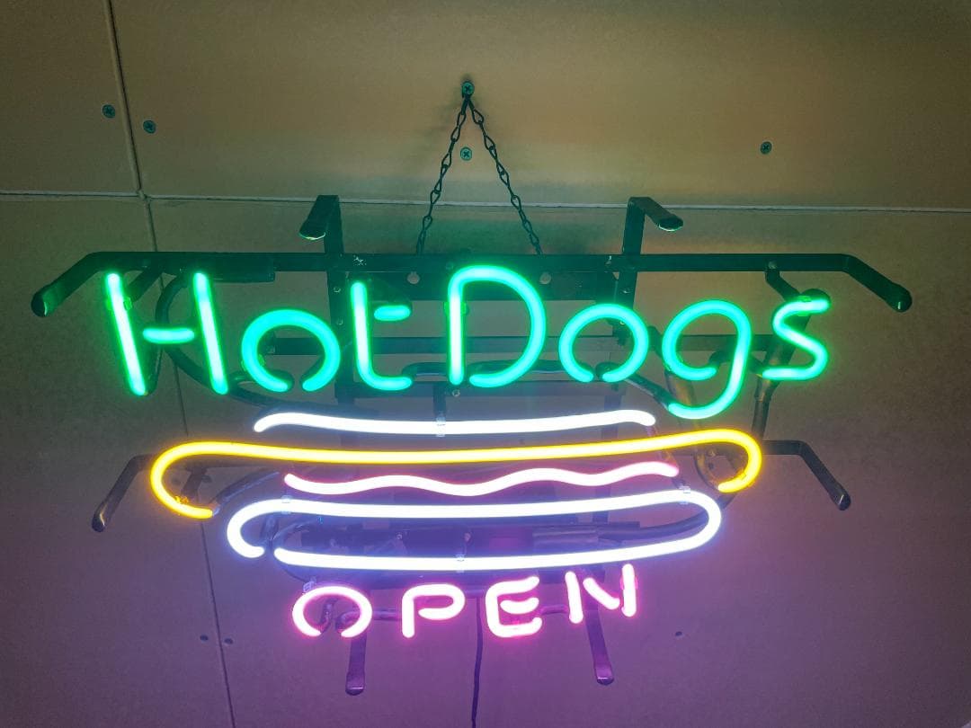 【期間限定特別価格】アメリカンネオンサイン HOT DOG ネオン管 照明
