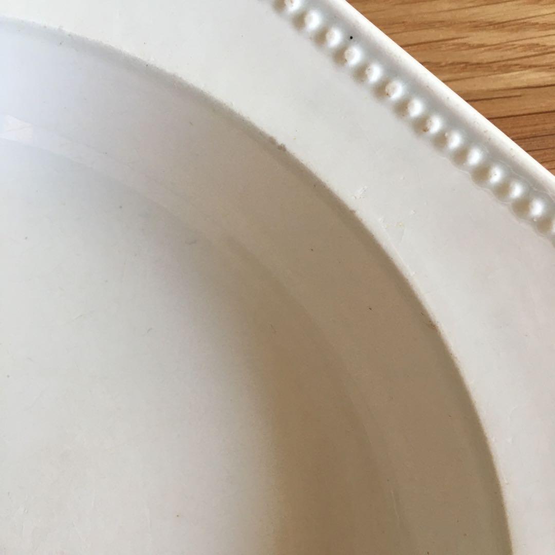 モントロー ファイアンスフィーヌ オクトゴナルプレート 深皿 アンティーク