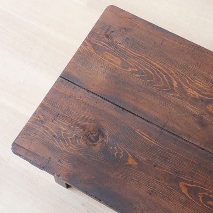 アンティーク 引き出し2杯 スギ材 文机 古家具 無垢材 ダークブラウン