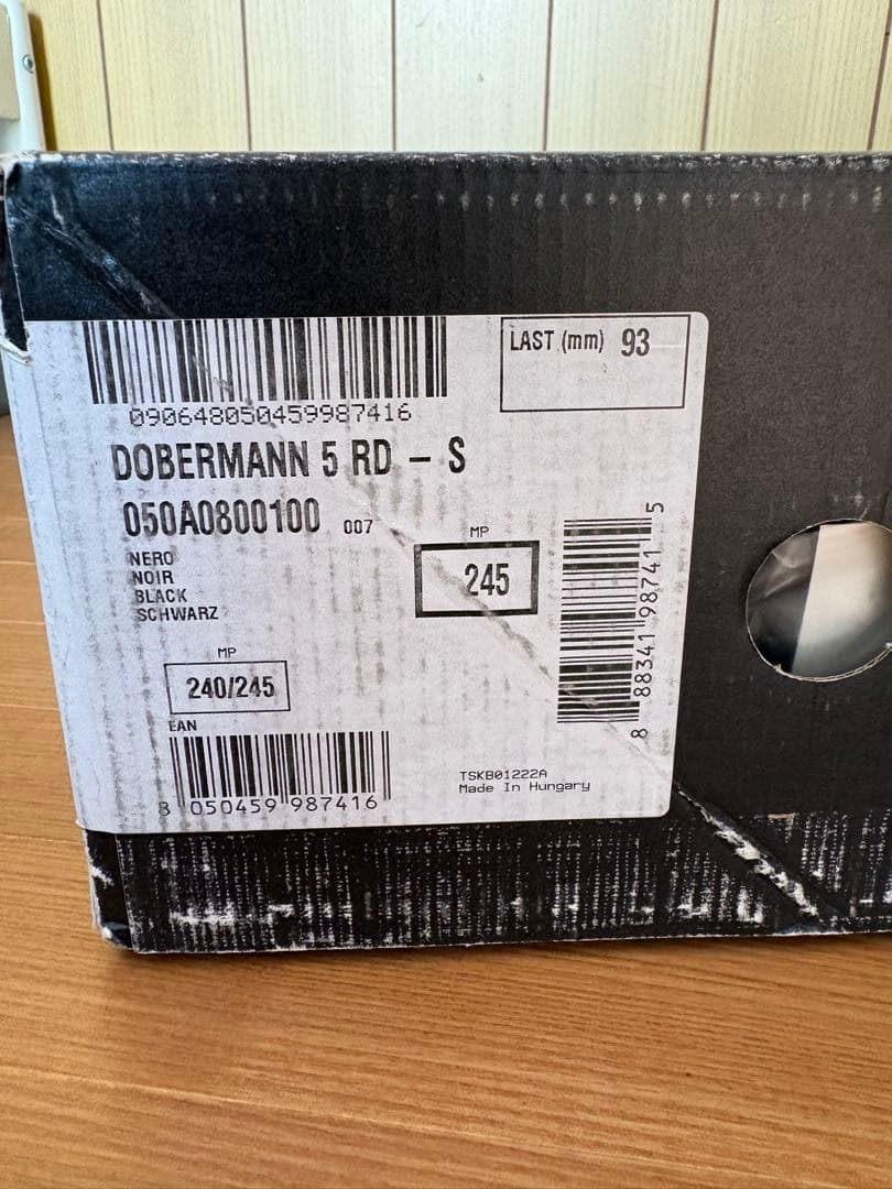 【未使用】ノルディカ ドーベルマン5RD-S 24.5cm