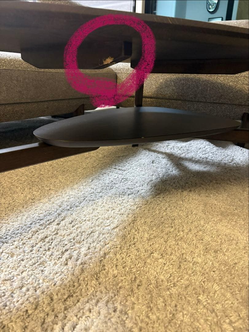 むっしゅ　カリモク　ベージュL字型ソファと同色三角テーブルセット