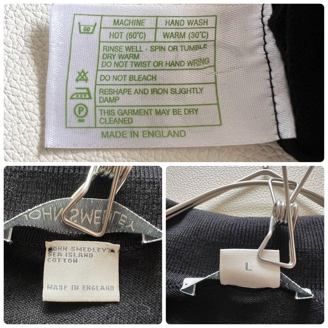 Lサイズ　JOHN SMEDLEY シーアイランドコットン ニットポロシャツ