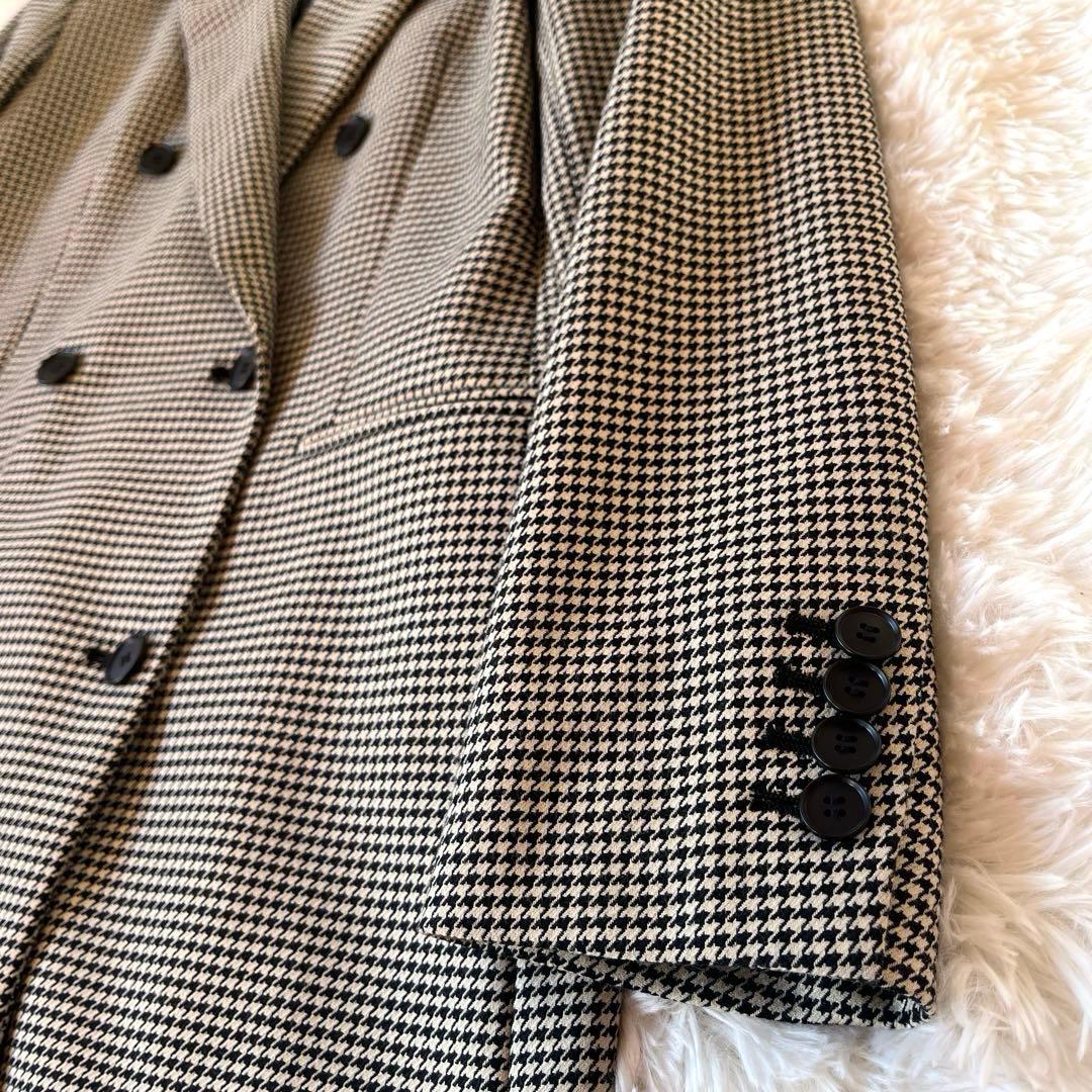 美品　23区【杏さん着用】ガンクラブチェックストレッチ ジャケット　M