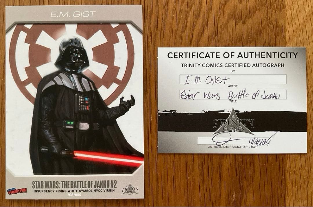 スター・ウォーズ #2 超レア表紙 アーティストサイン入り アメコミリーフ