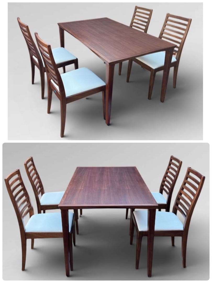 【美品】IDC 大塚家具 秋田木工 ダイニングテーブル ウォールナット 北欧