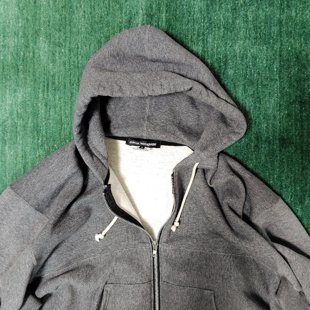 ジュンヤ ワタナベ 23AW アウター ポンチョ風コート 裏起毛 フード付き
