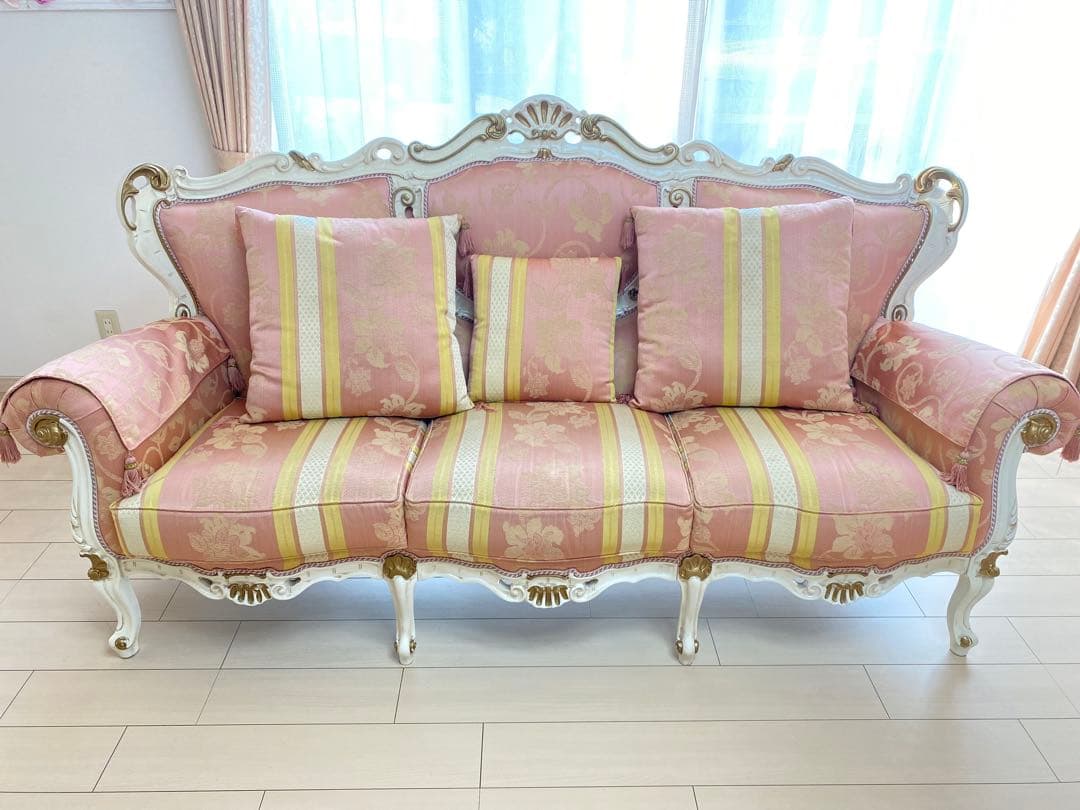 【1月5日までの限定価格】イタリア製 3人掛けシート ソファ