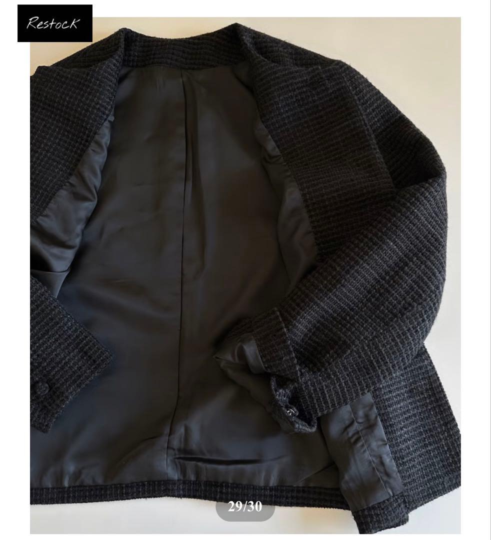 ok.soon オクスンツイードジャケット&ワイドパンツ