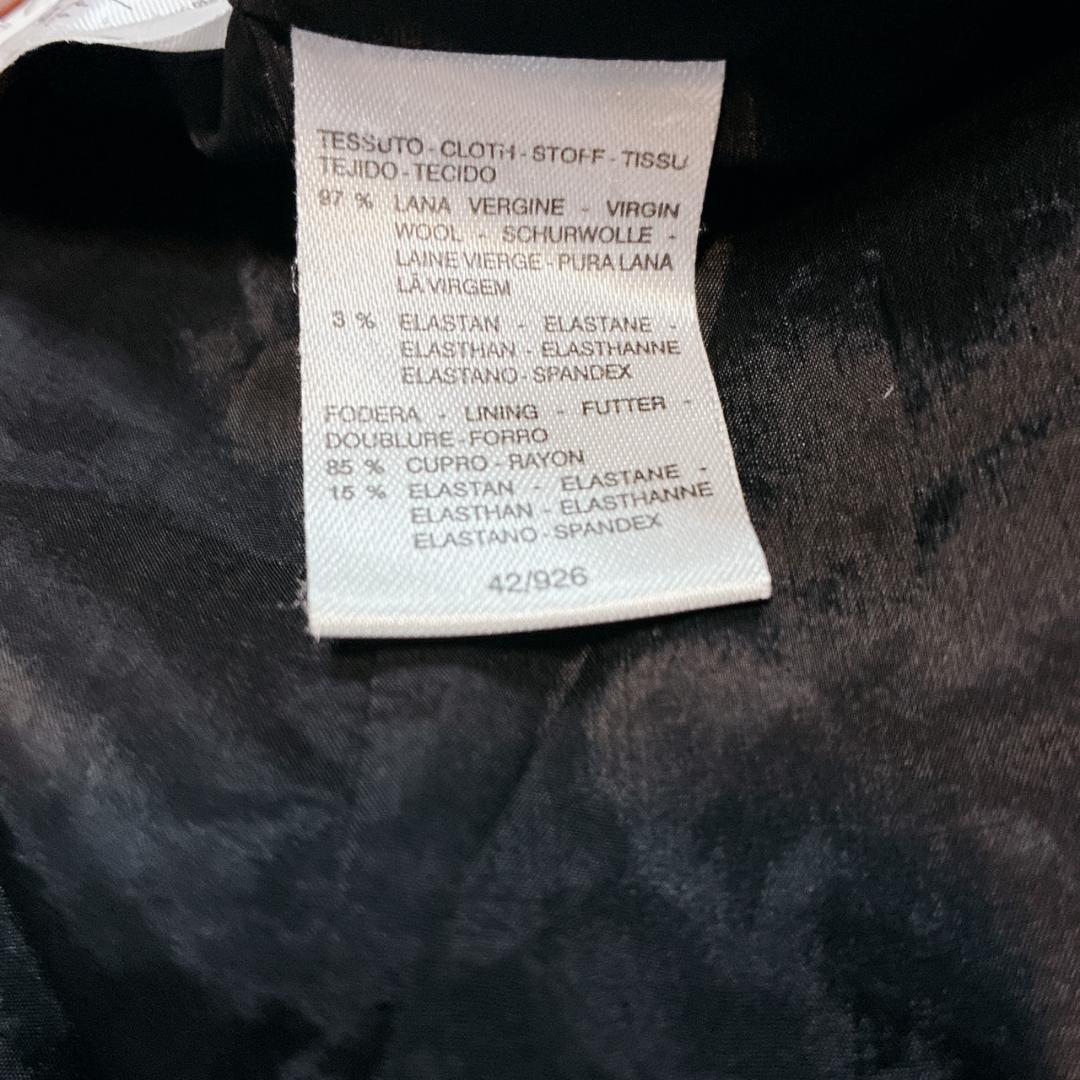 【極美品】 マックスマーラ 白タグ テーラードジャケット ウール 貝殻ボタン 黒