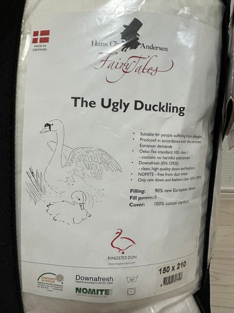 未使用　RINGSTED DUN リングステッド ダン　羽毛掛け布団　シングル