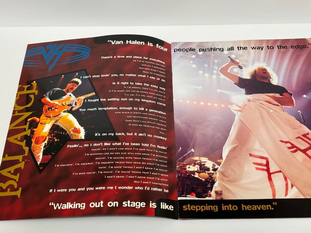 ヴァンヘイレン　ライブパンフレット