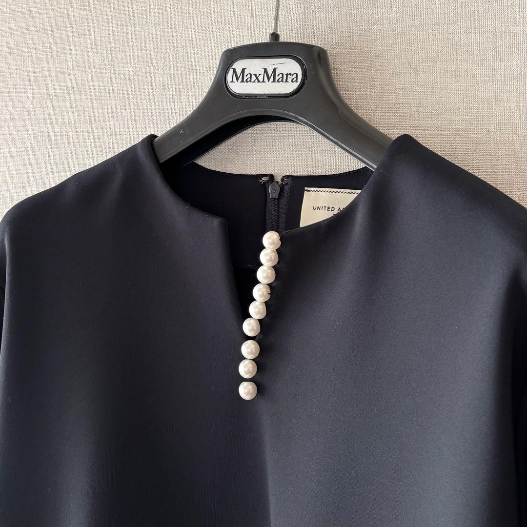 美品✨ユナイテッドアローズ SPONGY パールモチーフブラウス36 セレモニー