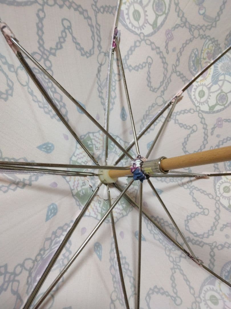 【極美品：使用回数1回】紅型作家　戸谷真子さんデザイン　プリント日傘　晴雨兼用