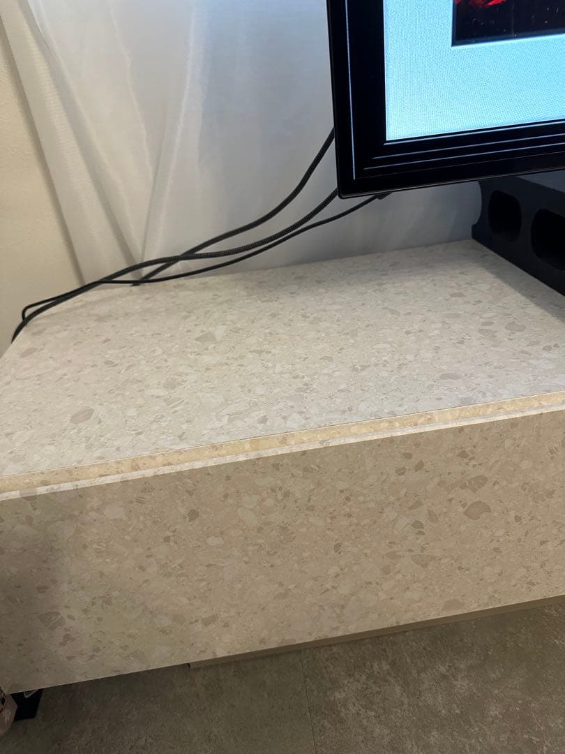 LOWYA テレビボード 180cm テラゾー柄