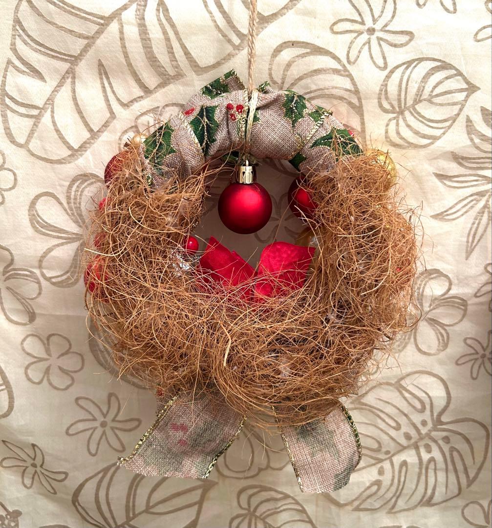 «827»◤完売◢クリスマスリース*カラフルボール喜びの舞